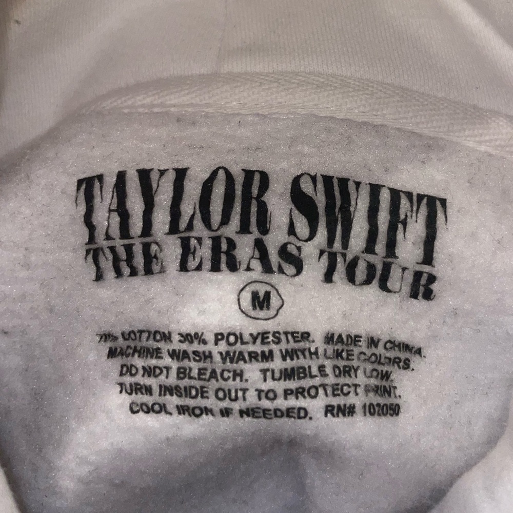 Taylor Swift Eras Tour Collage Hoodie (White) - Picture 5 of 5